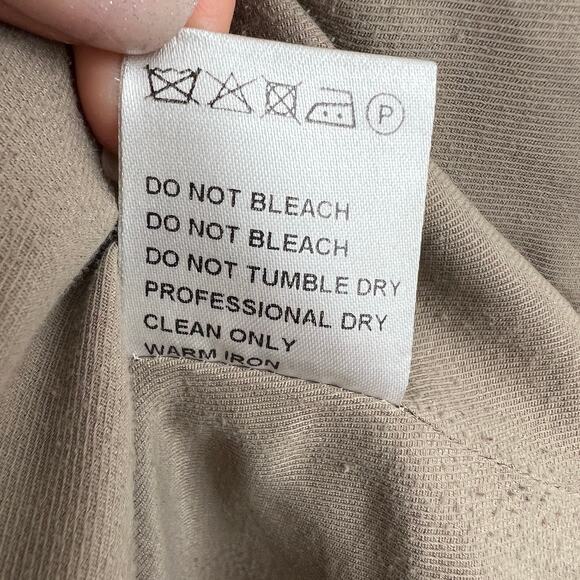 Shades of Grey Blue Two Button Long Sleeve Notched Lapel Linen Blazer Size M - Picture 10 of 10